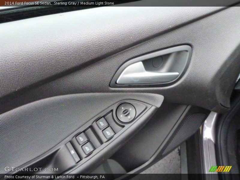 Sterling Gray / Medium Light Stone 2014 Ford Focus SE Sedan