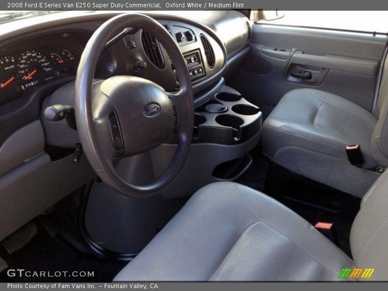 Oxford White / Medium Flint 2008 Ford E Series Van E250 Super Duty Commericial