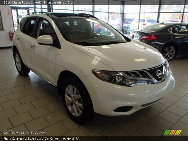 Phantom White / Gray 2010 Nissan Rogue SL AWD
