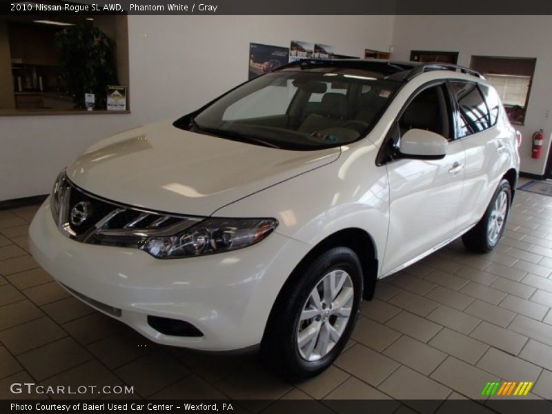 Phantom White / Gray 2010 Nissan Rogue SL AWD