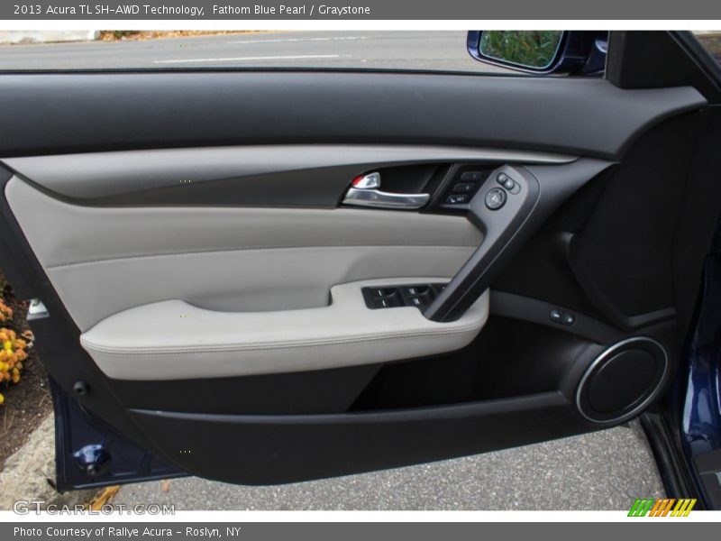 Fathom Blue Pearl / Graystone 2013 Acura TL SH-AWD Technology