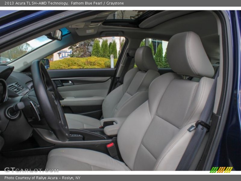 Fathom Blue Pearl / Graystone 2013 Acura TL SH-AWD Technology