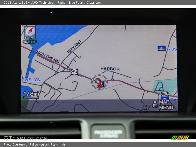 Fathom Blue Pearl / Graystone 2013 Acura TL SH-AWD Technology