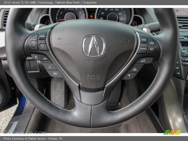 Fathom Blue Pearl / Graystone 2013 Acura TL SH-AWD Technology