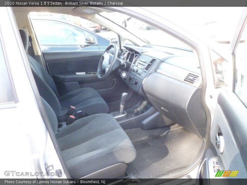 Brilliant Silver Metallic / Charcoal 2010 Nissan Versa 1.8 S Sedan