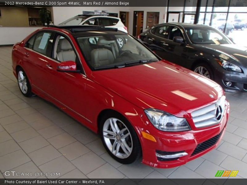 Mars Red / Almond Beige 2012 Mercedes-Benz C 300 Sport 4Matic