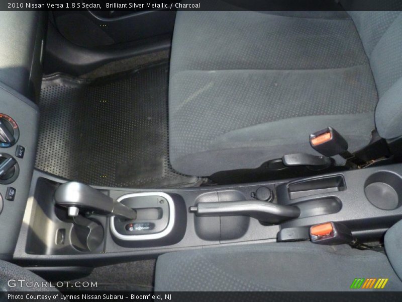 Brilliant Silver Metallic / Charcoal 2010 Nissan Versa 1.8 S Sedan