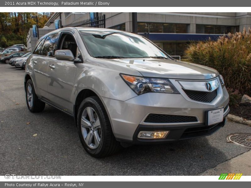 Palladium Metallic / Ebony 2011 Acura MDX Technology