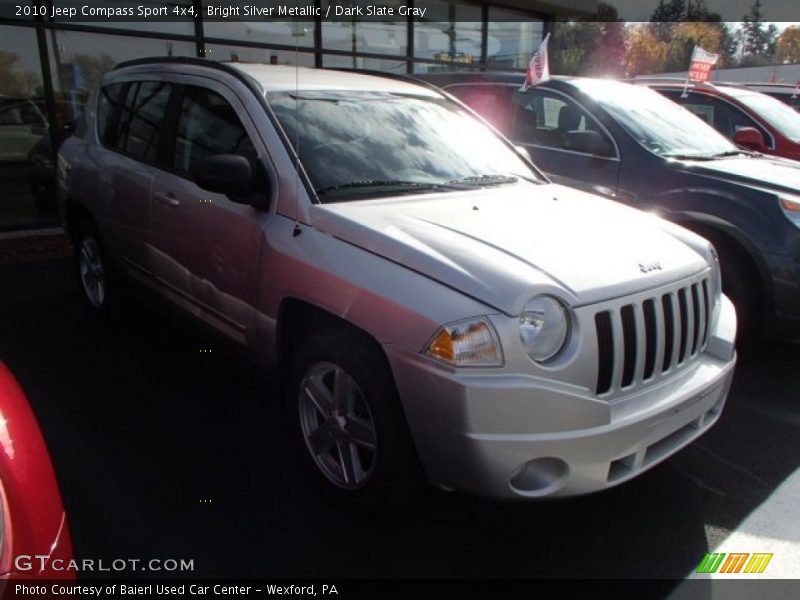 Bright Silver Metallic / Dark Slate Gray 2010 Jeep Compass Sport 4x4