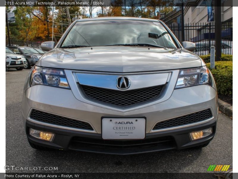 Palladium Metallic / Ebony 2011 Acura MDX Technology