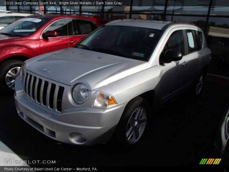Bright Silver Metallic / Dark Slate Gray 2010 Jeep Compass Sport 4x4