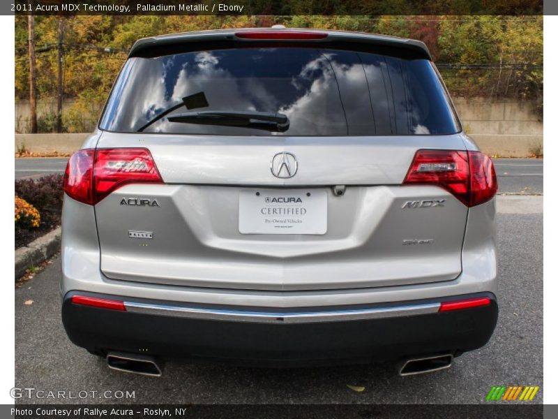 Palladium Metallic / Ebony 2011 Acura MDX Technology