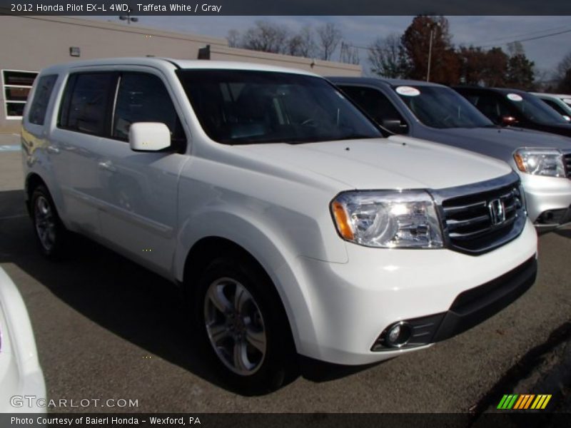 Taffeta White / Gray 2012 Honda Pilot EX-L 4WD