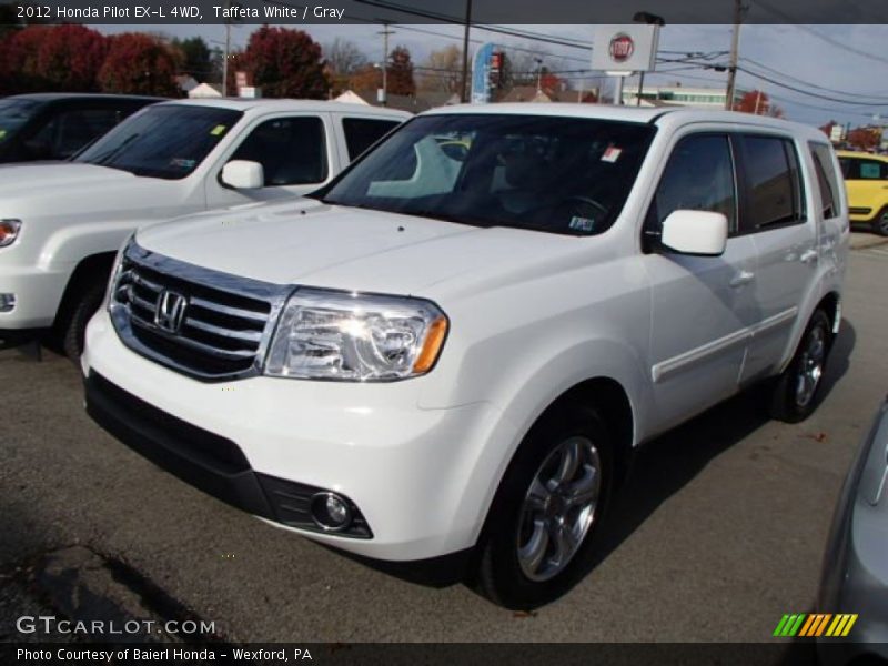 Taffeta White / Gray 2012 Honda Pilot EX-L 4WD