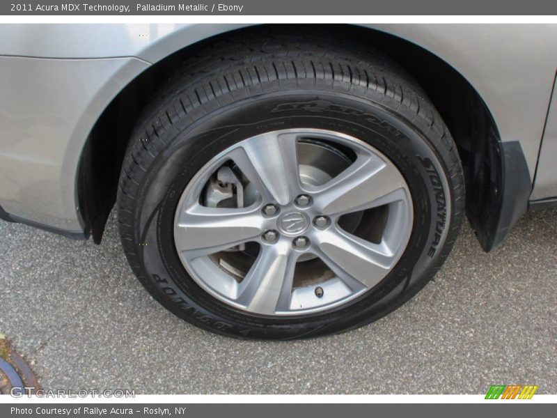 Palladium Metallic / Ebony 2011 Acura MDX Technology