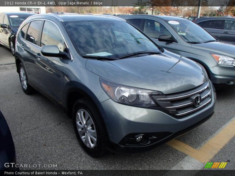 Opal Sage Metallic / Beige 2012 Honda CR-V EX-L 4WD