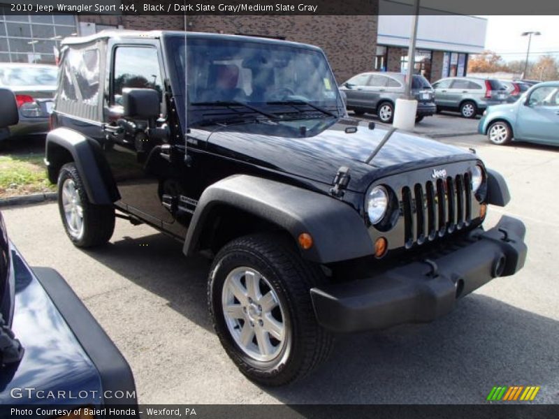 Black / Dark Slate Gray/Medium Slate Gray 2010 Jeep Wrangler Sport 4x4