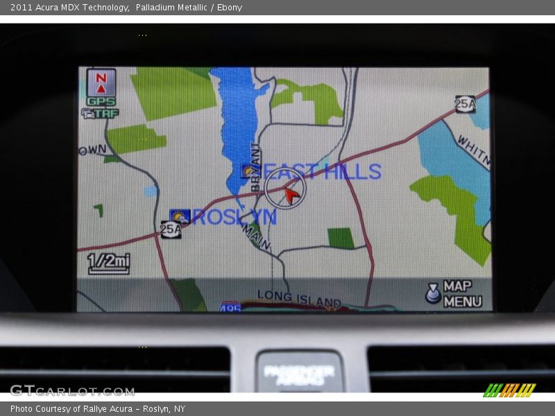 Palladium Metallic / Ebony 2011 Acura MDX Technology