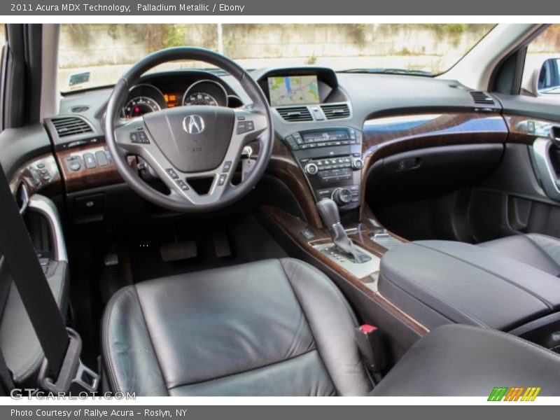 Palladium Metallic / Ebony 2011 Acura MDX Technology