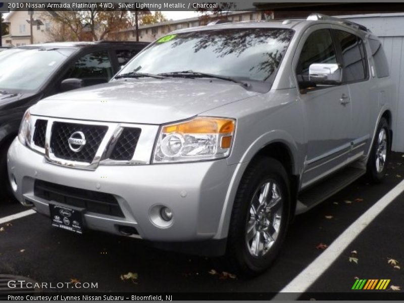 Silver Lightning Metallic / Charcoal 2010 Nissan Armada Platinum 4WD