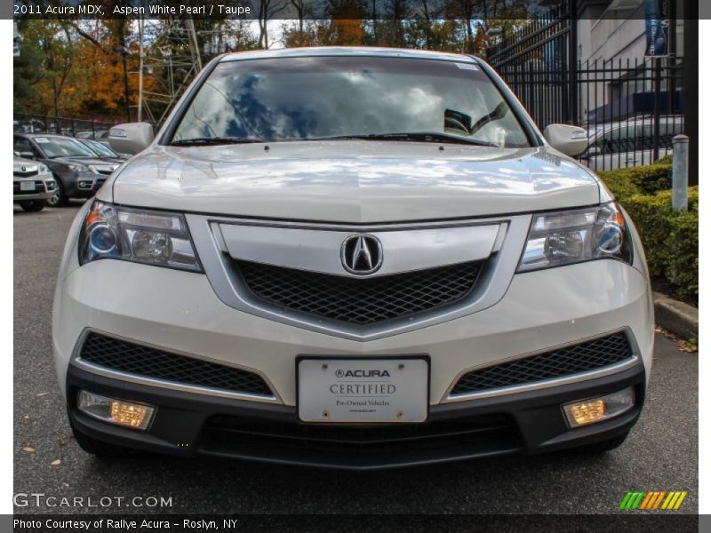 Aspen White Pearl / Taupe 2011 Acura MDX