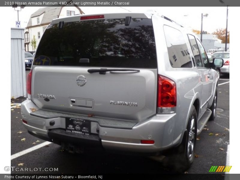 Silver Lightning Metallic / Charcoal 2010 Nissan Armada Platinum 4WD