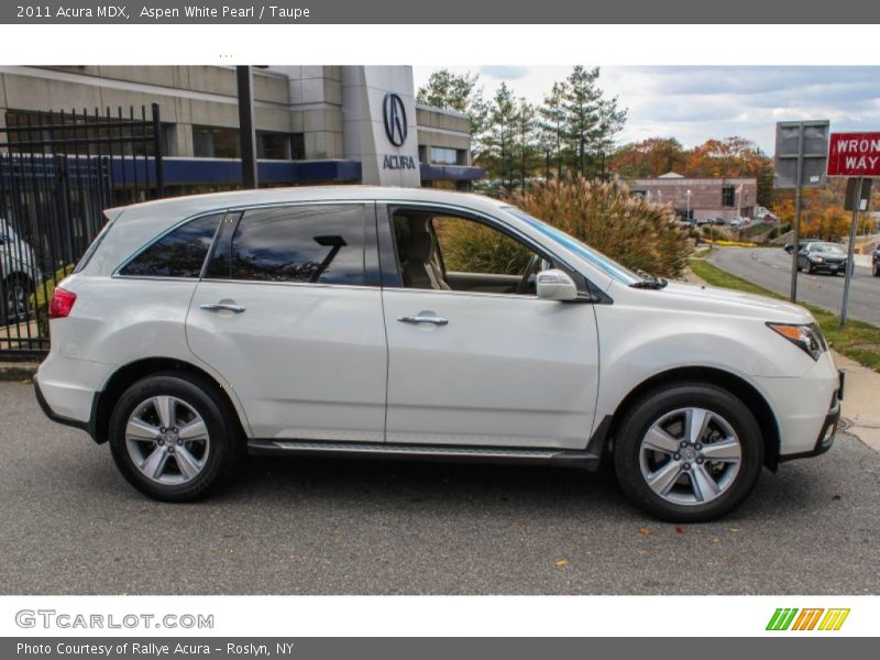 Aspen White Pearl / Taupe 2011 Acura MDX