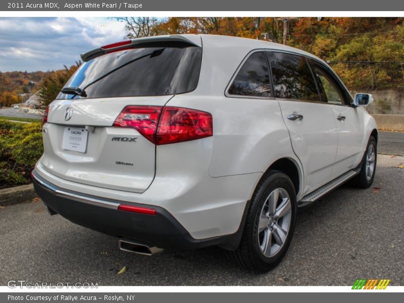 Aspen White Pearl / Taupe 2011 Acura MDX