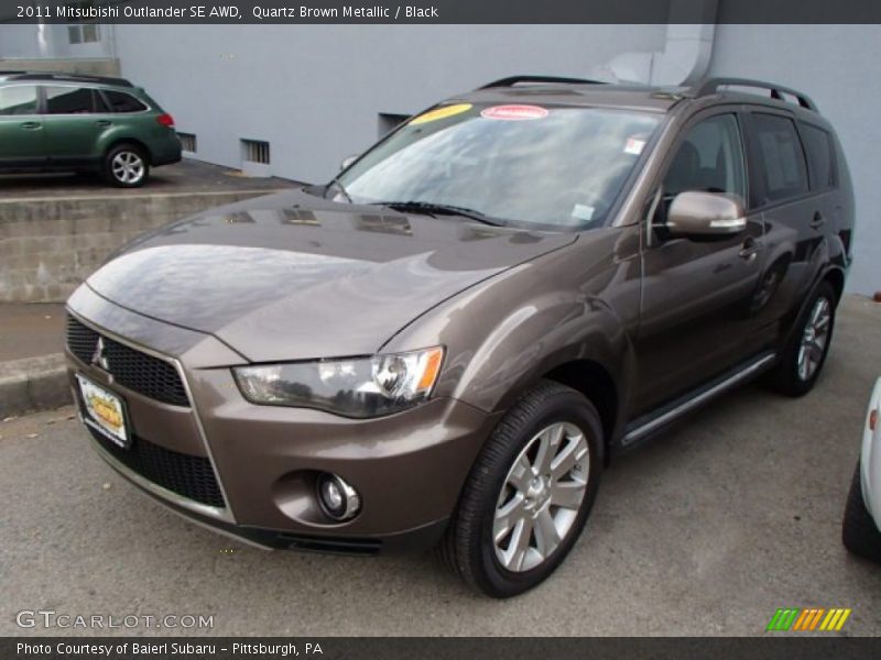 Quartz Brown Metallic / Black 2011 Mitsubishi Outlander SE AWD