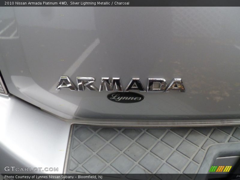 Silver Lightning Metallic / Charcoal 2010 Nissan Armada Platinum 4WD