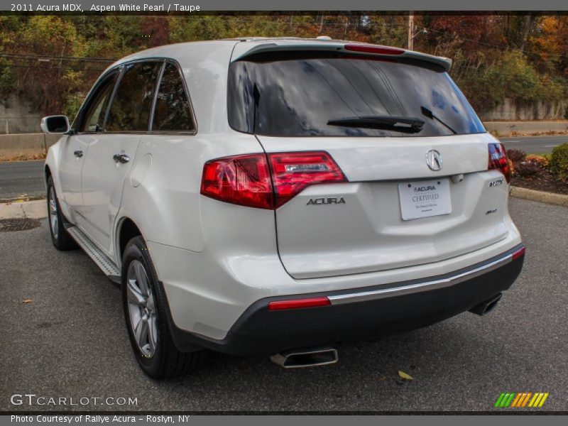 Aspen White Pearl / Taupe 2011 Acura MDX