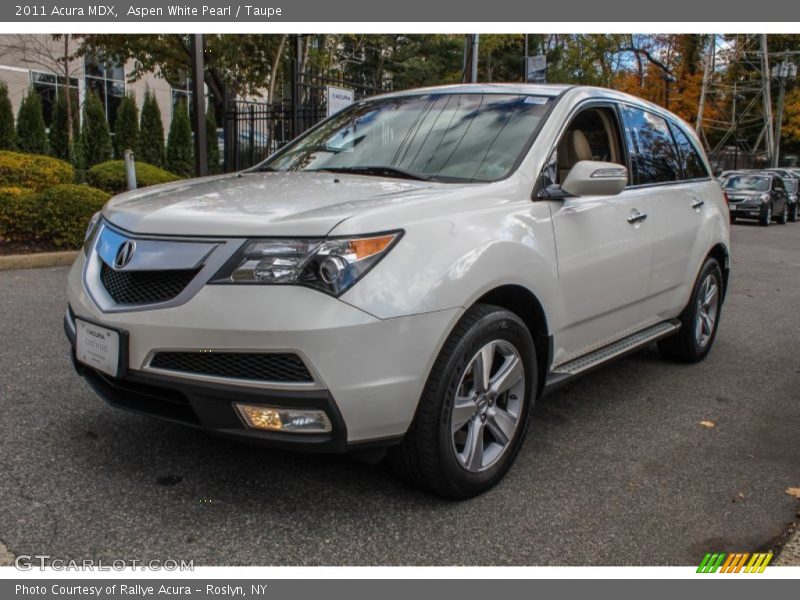 Aspen White Pearl / Taupe 2011 Acura MDX