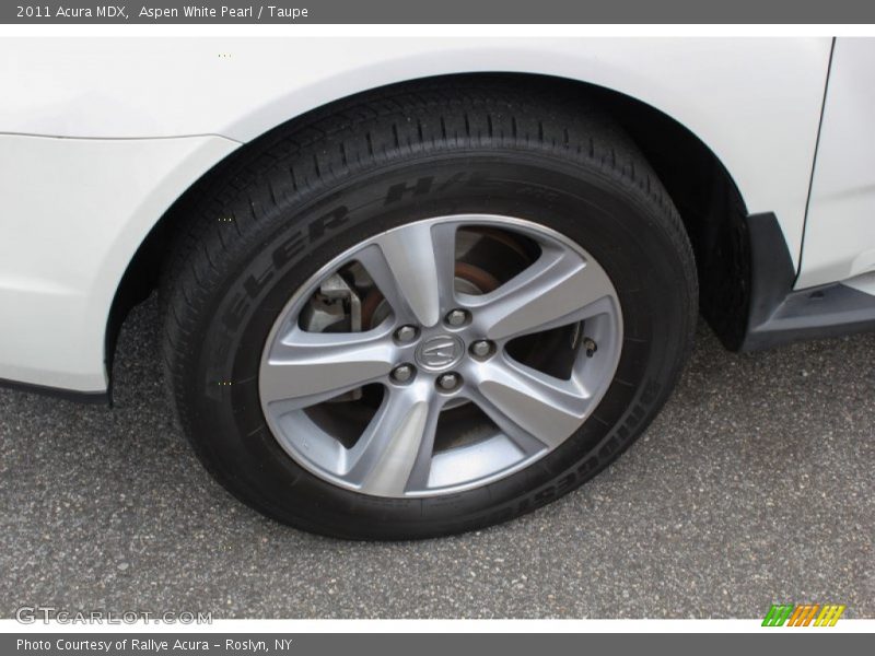 Aspen White Pearl / Taupe 2011 Acura MDX