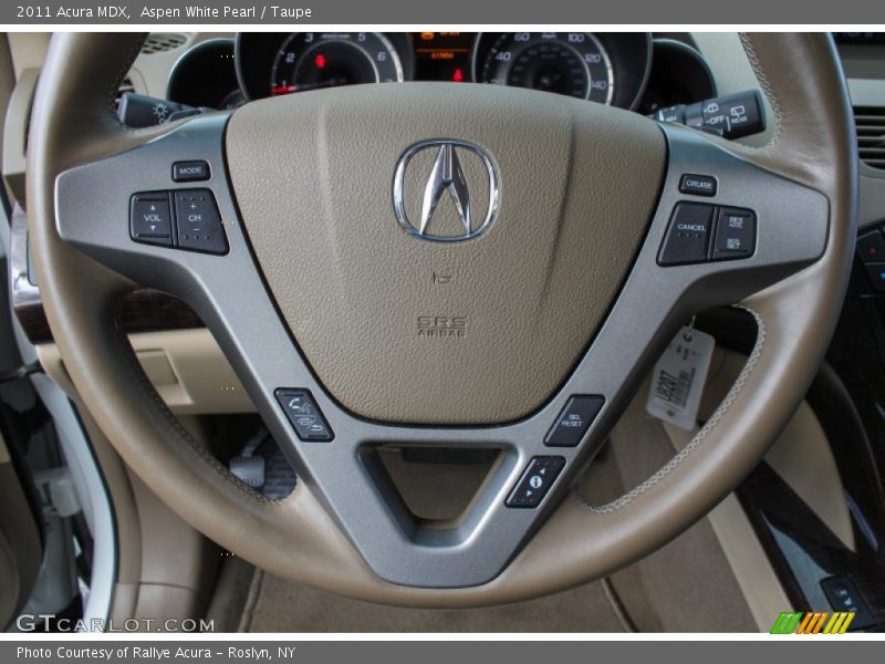 Aspen White Pearl / Taupe 2011 Acura MDX