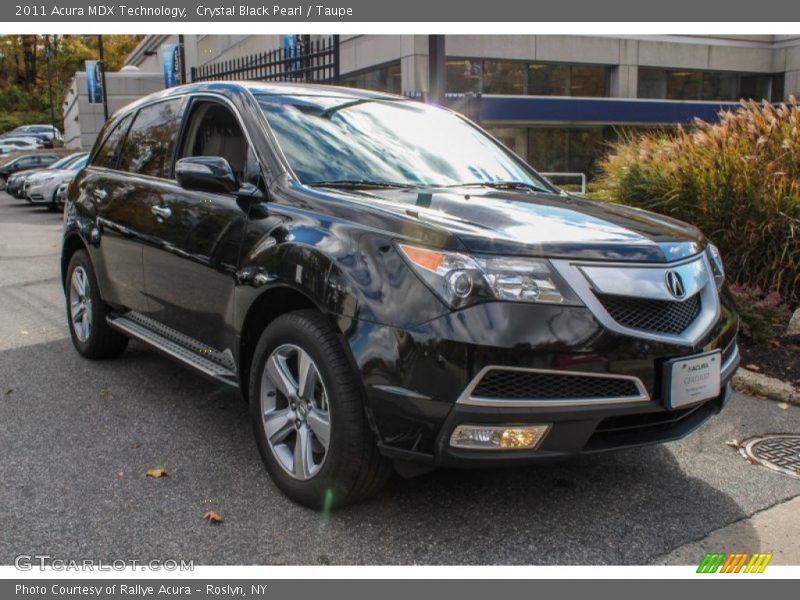 Crystal Black Pearl / Taupe 2011 Acura MDX Technology