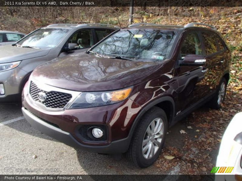 Dark Cherry / Black 2011 Kia Sorento EX V6 AWD