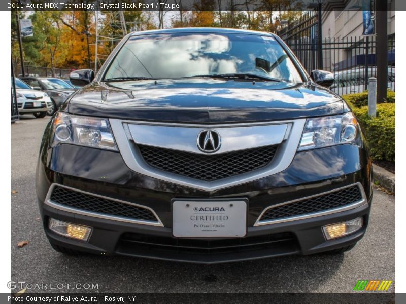 Crystal Black Pearl / Taupe 2011 Acura MDX Technology