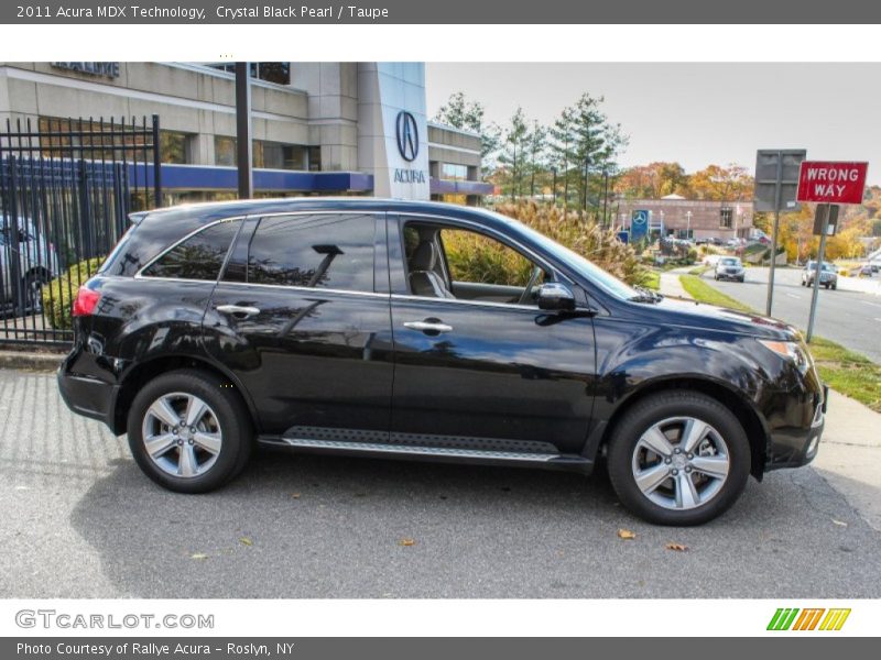 Crystal Black Pearl / Taupe 2011 Acura MDX Technology