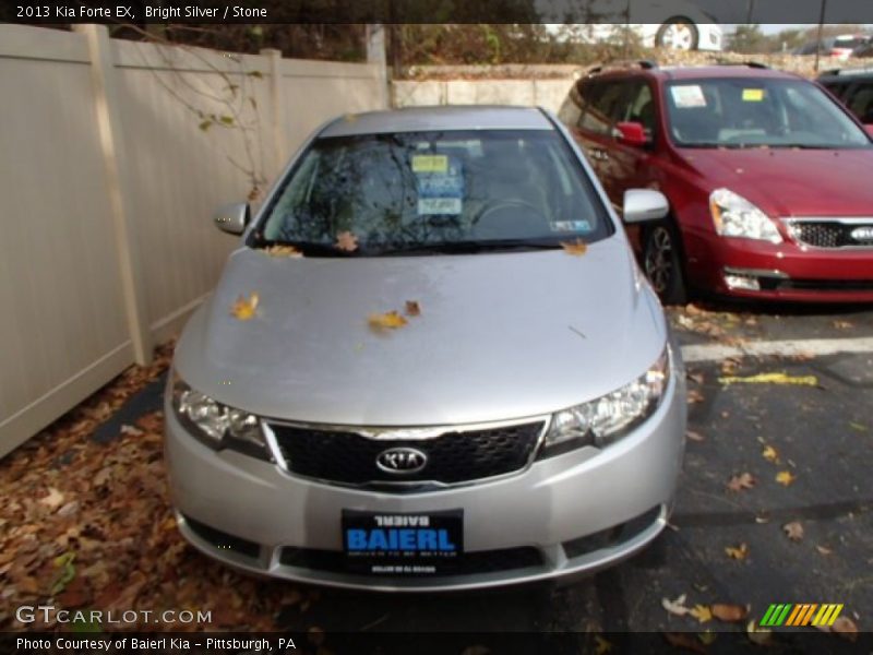 Bright Silver / Stone 2013 Kia Forte EX