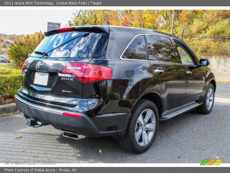 Crystal Black Pearl / Taupe 2011 Acura MDX Technology