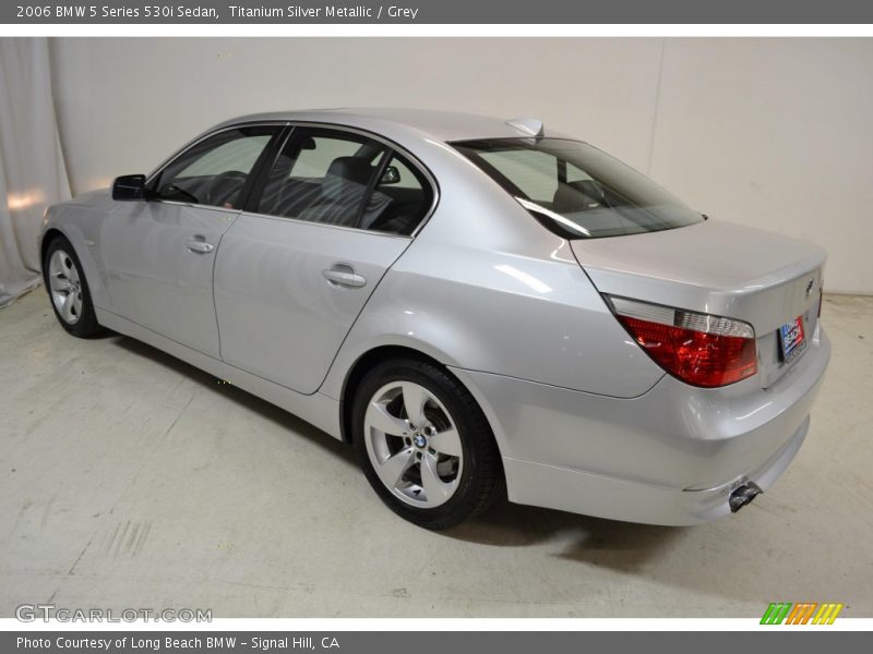 Titanium Silver Metallic / Grey 2006 BMW 5 Series 530i Sedan