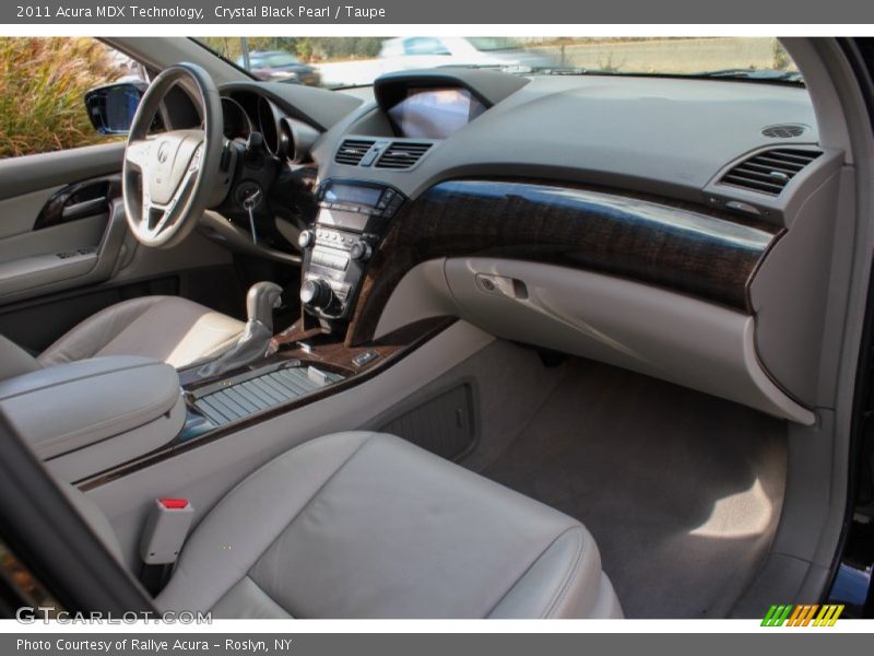 Crystal Black Pearl / Taupe 2011 Acura MDX Technology