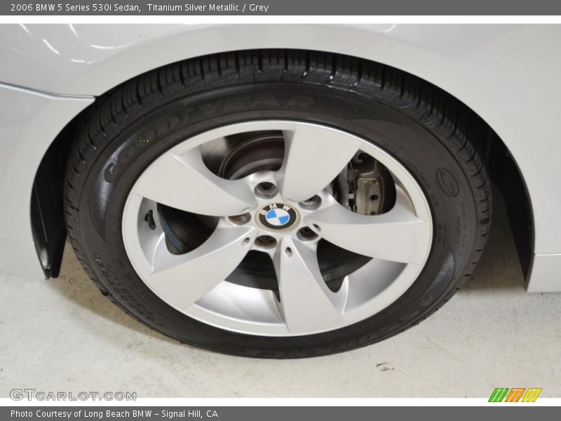 Titanium Silver Metallic / Grey 2006 BMW 5 Series 530i Sedan