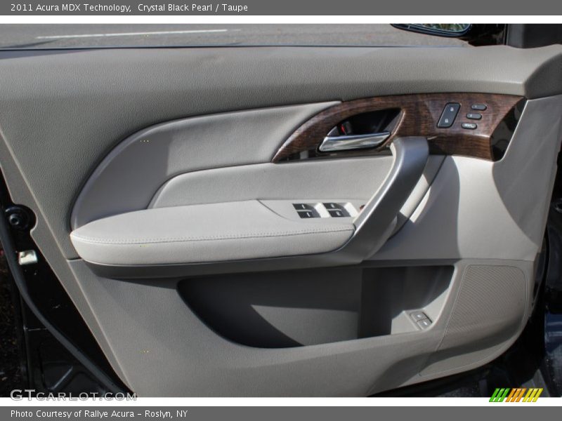 Crystal Black Pearl / Taupe 2011 Acura MDX Technology