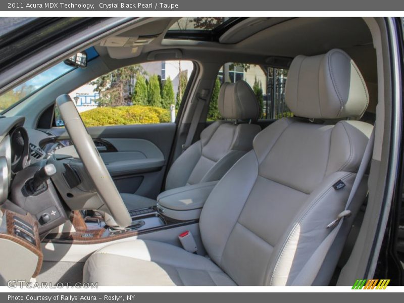 Crystal Black Pearl / Taupe 2011 Acura MDX Technology