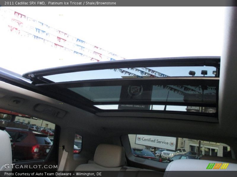 Platinum Ice Tricoat / Shale/Brownstone 2011 Cadillac SRX FWD