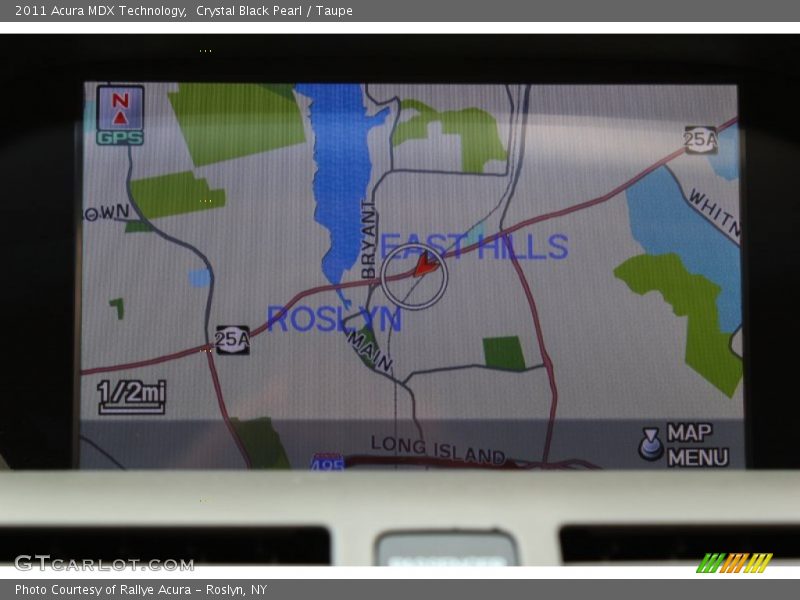 Crystal Black Pearl / Taupe 2011 Acura MDX Technology