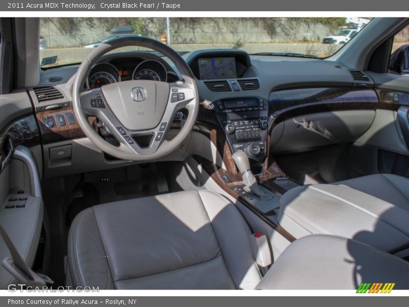 Crystal Black Pearl / Taupe 2011 Acura MDX Technology