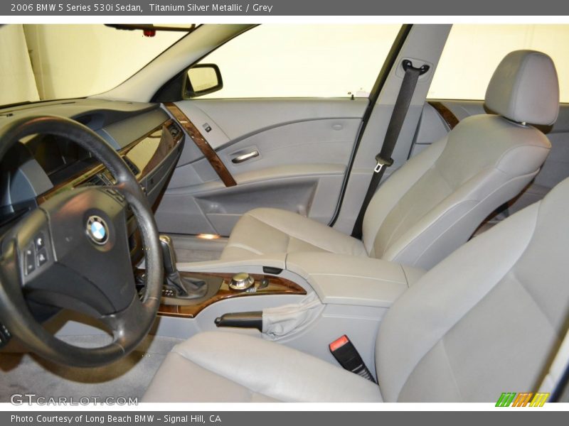 Titanium Silver Metallic / Grey 2006 BMW 5 Series 530i Sedan