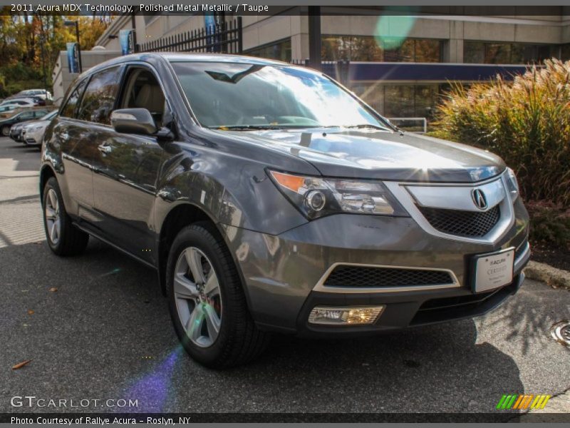 Polished Metal Metallic / Taupe 2011 Acura MDX Technology
